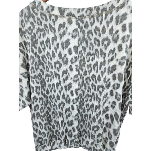 Peyton Jensen Blakely Animal Print Top Womens Sz S Small Dolman Baggy Boxy Soft - Picture 9 of 12